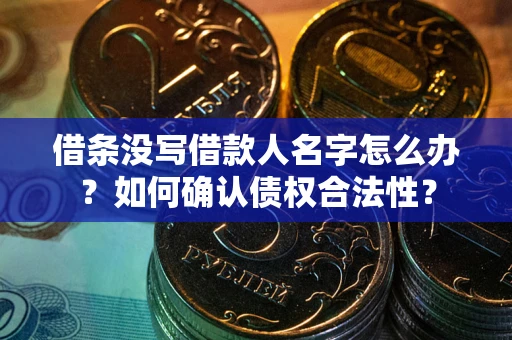 北京借条没写借款人名字怎么办？如何确认债权合法性？