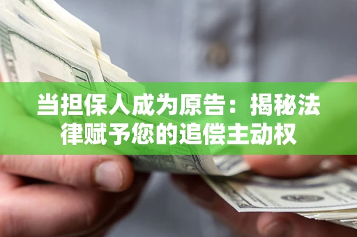 北京当担保人成为原告:揭秘法律赋予您的追偿主动权 北京当担保人成为原告:揭秘法律赋予您的追偿主动权